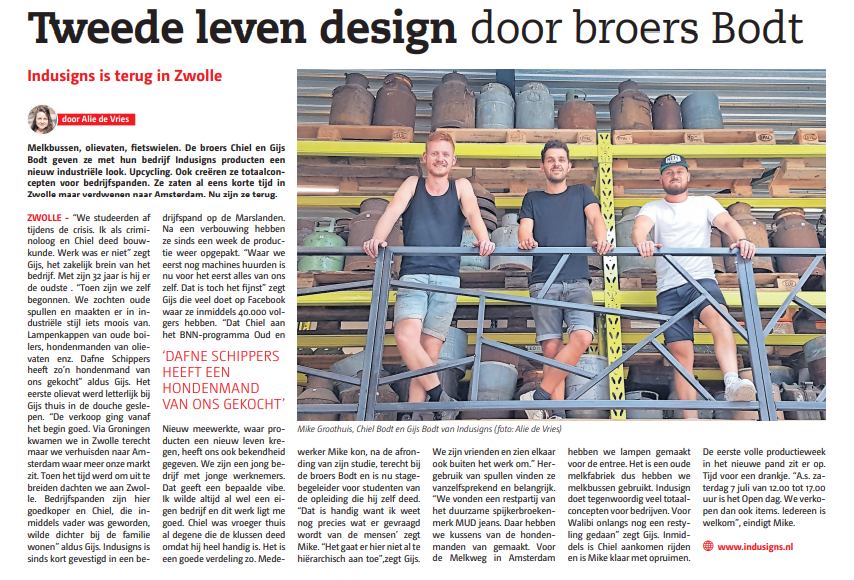 Tweede leven design door broers Bodt