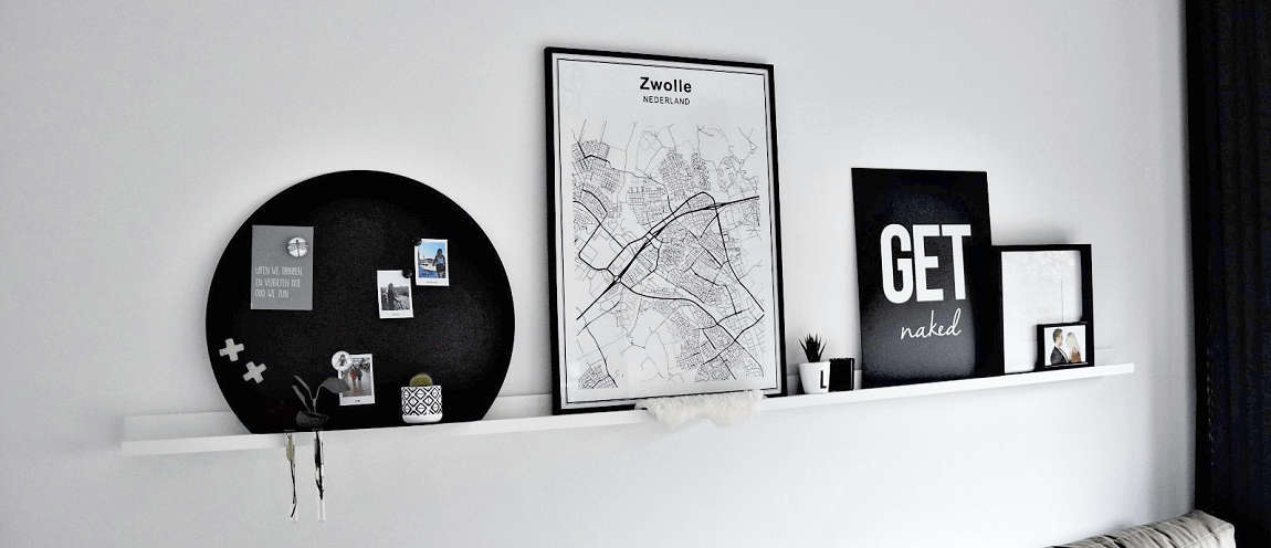 Magneetbord als Muurdecoratie in het Interieur