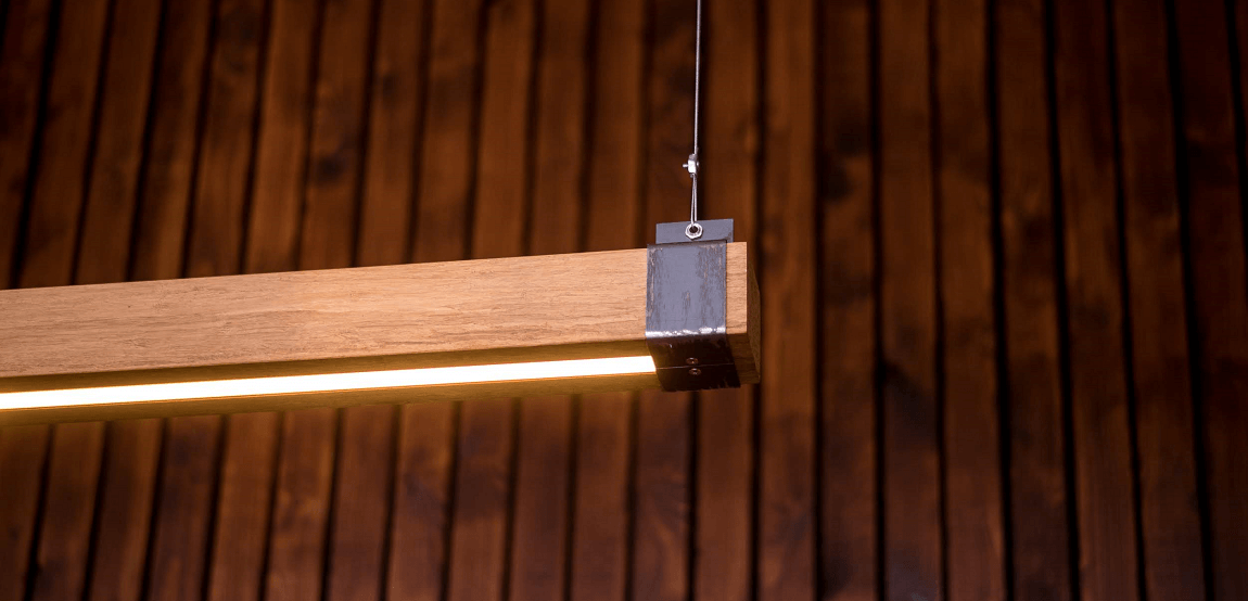 Woodlight Balklamp van Bamboehout